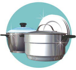  Duo Anti-Fett Reinigungsschwamm x3